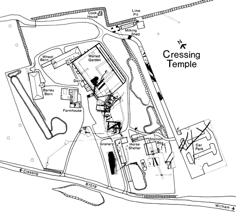 The excavated features at CT